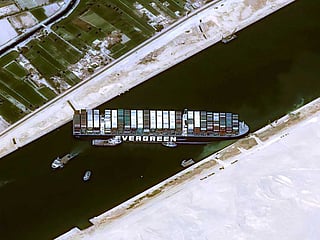 Photos: Egypt races to dislodge giant vessel Ever Given blocking Suez Canal