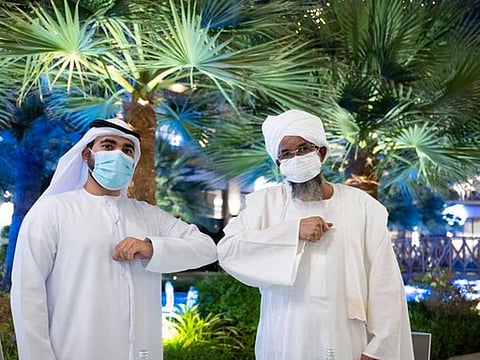 Sergeant Ahmed Al Hammadi and Zein Al Abideen.