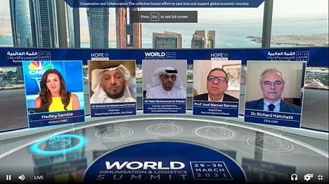 Speakers at a panel discussion at the World Immunisation and Logistics Summit.