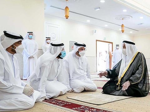 Sharjah Ruler opens a A Barrah Mosque in Al Mahatta district on Monday.