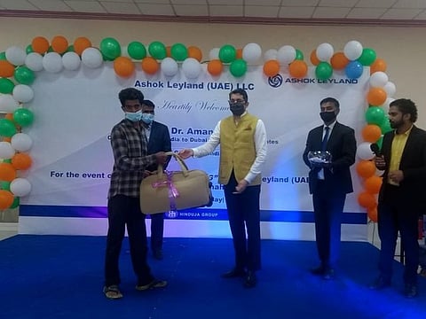 Cultural programmes and raffle draws were organised as Indian Consul General in DUbai, Dr Aman Puri, met Indian expatriate workers in Ras Al Khaimah on Friday.