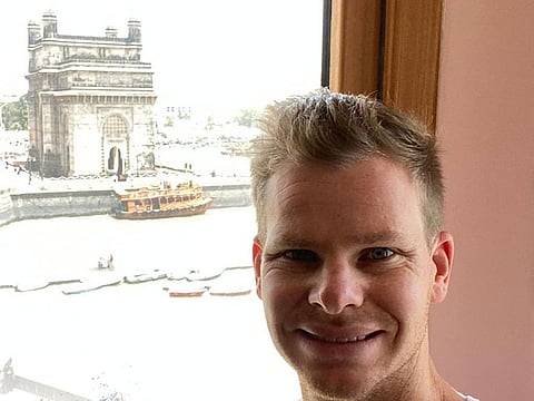 Steve Smith checked in for Delhi in Mumbai