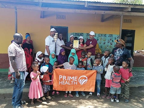 A group of UAE-based doctors who successfully scaled the highest peak of Africa, Mount Kilimanjaro, last month, donated a decent sum of money to an orphanage in Tanzania.