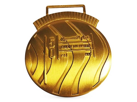 The 'Year of the 50th' Dubai Sports Council medal