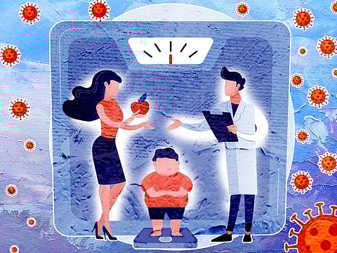 How can parents react to a child's pandemic weight gain without making things worse?
