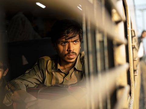 Adarsh Gourav as Balram in 'The White Tiger'.