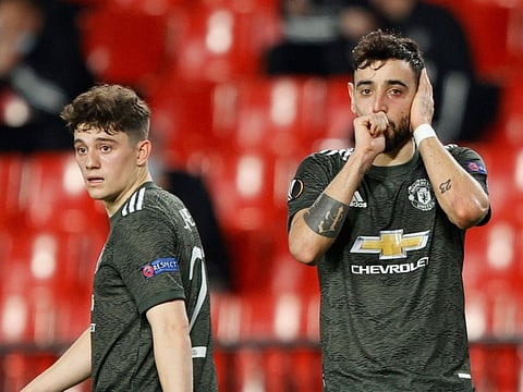 Manchester United thumped Granada in the Europa League