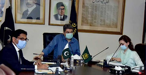 Minister Farogh Naseem and Barrister Maleeka Bokhari