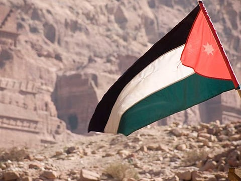 Jordan flag: Used for illustrative purposes only