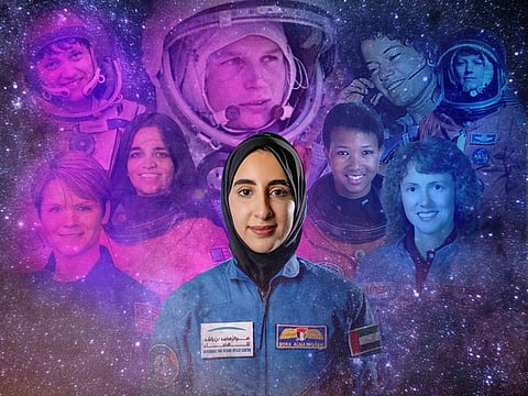 SPACE GIRLS: Nora Al Matrooshi, a 27-year-old Emirati engineer, was chosen as one for the country’s two new astronauts.