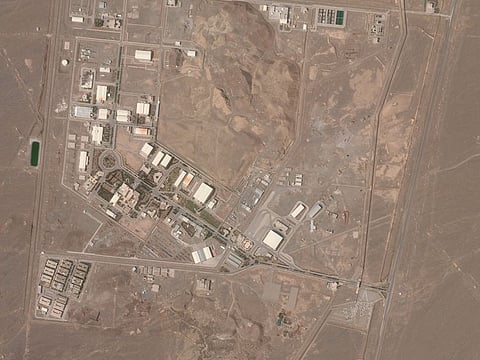 This satellite photo from Planet Labs Inc. shows Iran's Natanz nuclear facility.
