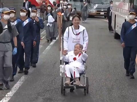 Shigeko Kagawa, a 109-year-old woman, has become the oldest Olympic torch bearer