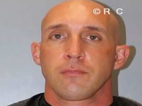 This April 14, 2021, booking photo provided by the Richland County, S.C., detention center shows Jonathan Pentland, a U.S. Army staff sergeant charged with third-degree assault and battery after a video went viral depicting him accosting and shoving a Black man in a South Carolina neighborhood