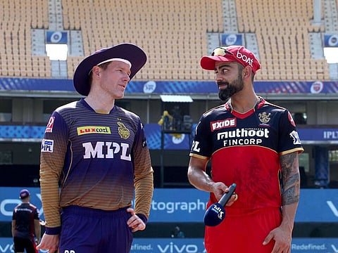 Eoin Morgan (left) or Virat Kohli: who will have the last laugh today?