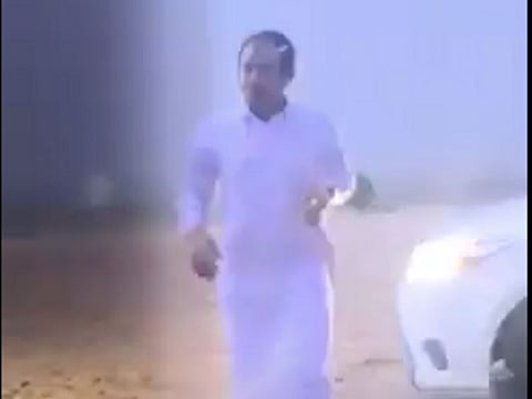 A screengrab from the video.