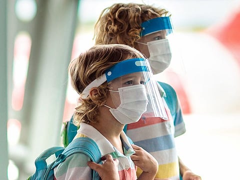 A top UAE health official says that children below the age of three years should wear face shields while aged three and above should wear face mask to remain protected from COVID-19. Photo for illustrative purpose only.