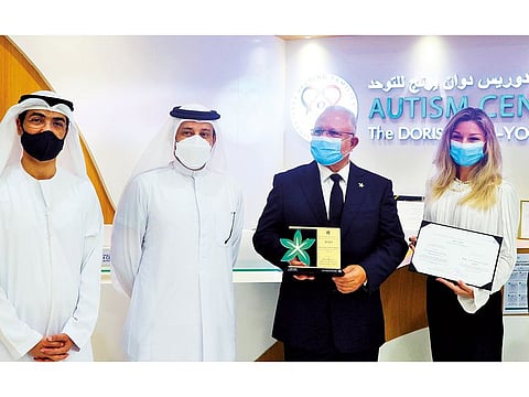 Dr Ben Hadj Hassine, Chief Executive Officer and Marina Loukas, Administrative Director at DDY are proud recipients of the Excellence Awards, offered by Dubai Healthcare City Authority