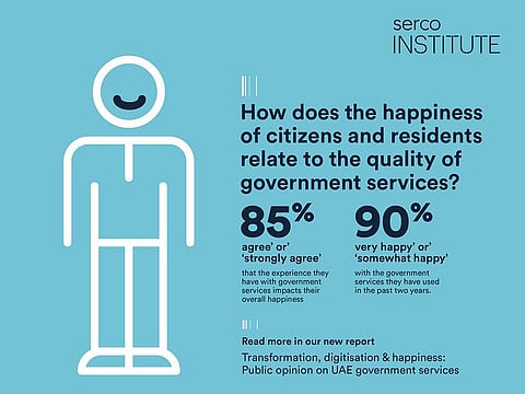 The survey by think tank Serco Institute said "an astonishing 90 per cent of people described themselves as being ‘somewhat’ or ‘very’ happy'” with the services.