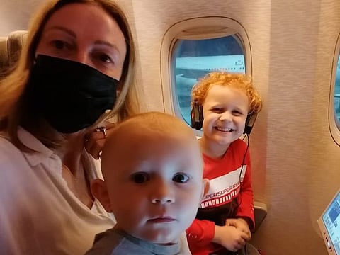 After a stressful year and two years without a holiday, Yvonne Kerr travelled with her two young children from Dubai to the Maldives during the pandemic
