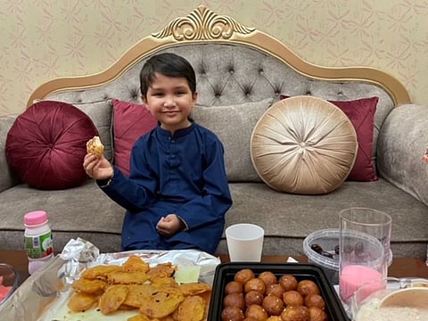 Cancer survivor Mohammad Nasir, a senior KG student of Dubai, finds joy in fasting.