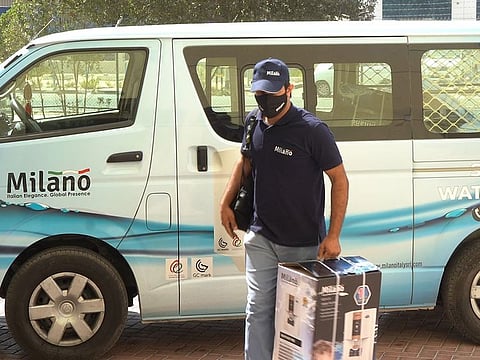 The Milano team has identified 30 accommodations to begin with, and initiated the procedures with the Jafza team to install the water purifiers.