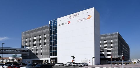 The Dubai Municipality car park building at Garhoud