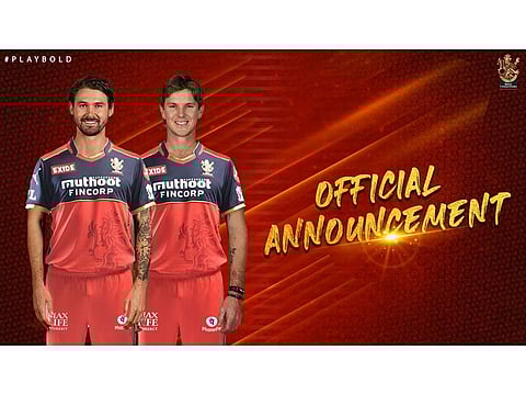 RCB's Australians Adam Zampa and Kane Richardson are returning home from the Indian Premier League