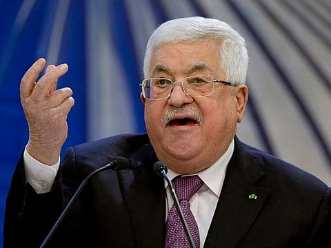 File picture: Palestinian President Mahmoud Abbas.