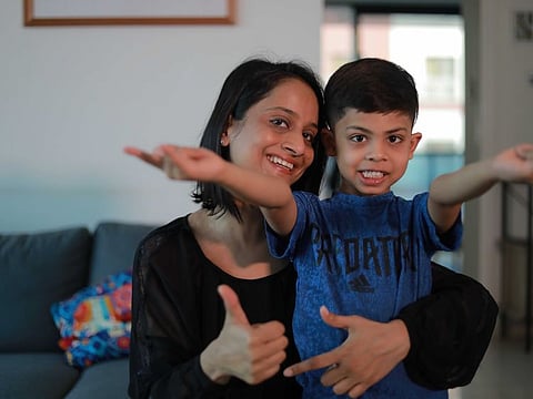 Anila with her son, Michael