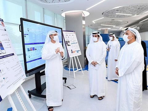 RTA Chairman  Mattar Mohammed Al Tayer reviews the progress in the digitisation of the licensing services.