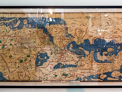 The rare map by Muhammad Al-Idrisi