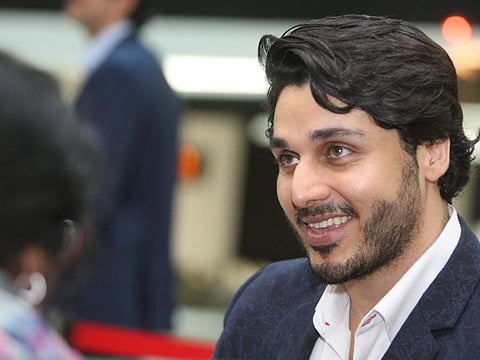 Ahsan Khan during an interview at the Holiday Inn Al Barsha, Dubai.