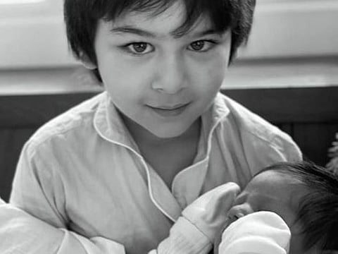 Kareena Kapoor's son Taimur with his young brother
