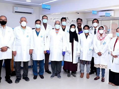 Twelve of the 15 doctors at NMC Royal Medical Centre in Ras Al Khaimah who received the UAE golden visa