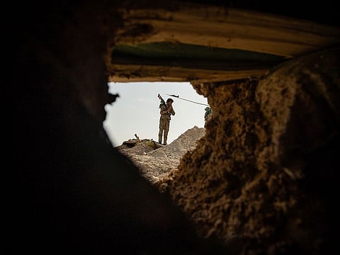 A police officer from a unit of Afghan police manning outposts in Afghanistan's Zabul Province on Feb. 23, 2020. Photo for illustrative purposes only.