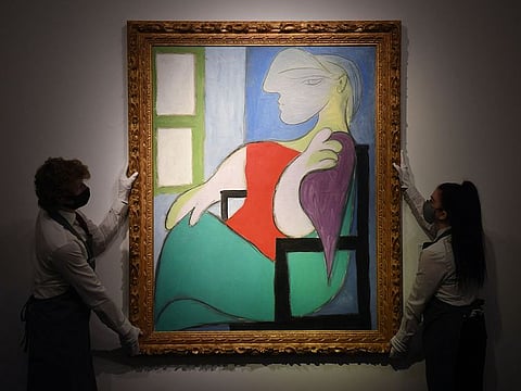 Pablo Picasso’s “Woman sitting by a window (Marie-Therese)”.