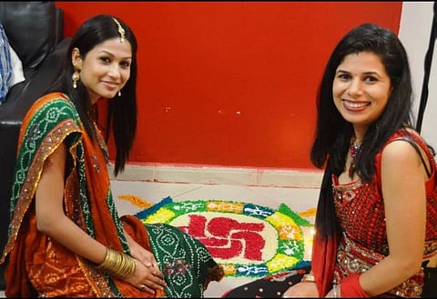 Himani Agarwal (right), a software engineer at a private company in Dubai and her husband have made many friends during their stay here.