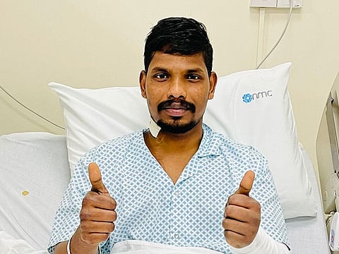 Kathierasan Thyagarajan's life was saved in the nick of time. The man went into CODE BLUE and it took a full 45 minutes of Cardio Pulmonary Resuscitation (CPR) to revive him.