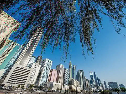 Towers on Sheikh Zayed Road in Dubai. Picture for illustrative purposes only.