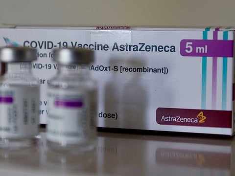 Vials of AstraZeneca's COVID-19 vaccine are seen in a general practice facility, as the spread of the coronavirus disease (COVID-19) continues, in Vienna, Austria May 18, 2021. Picture used for illustrative purposes only.