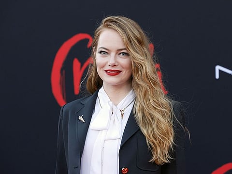 Emma Stone attends the Los Angeles premiere of Disney's "Cruella" at El Capitan Theatre on May 18, 2021 in Los Angeles, California.