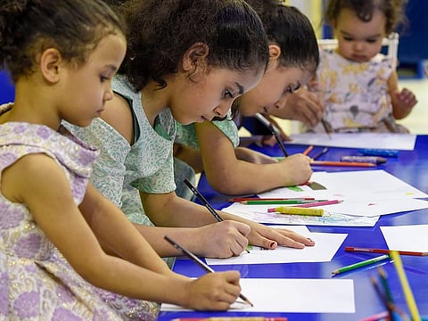 Children at workshop the Sharjah Children Reading Festival in Sharjah Expo Centre in Sharjah. File photo for illustrative purpose only