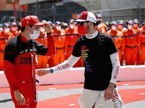 Charles Leclerc before the Monaco Grand Prix