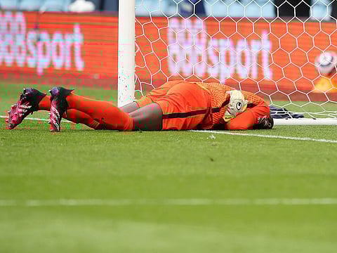 Chelsea's Edouard Mendy sustained the injury against Aston Villa