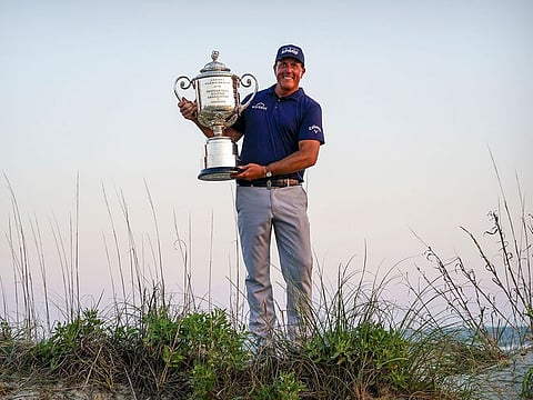 Phil Mickelson became the oldest winner of a Major when winning the PGA Championship at the age of 50