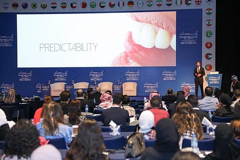 Delegates at the conference last year. The in-person silver jubilee edition of AEEDC Dubai is “set to welcome more than 55,000 visitors and participants from 155 countries", organisers said.