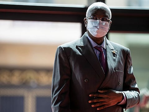 File picture: Mali's transitional President Bah Ndaw arrives at the Grand Palais Ephemere for the Financing of African Economies Summit, at the Champs de Mars in Paris, France May 18, 2021.