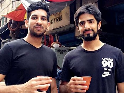Emirati Ahmed Kazim, right, and Indian expat Justin Joseph, founders of Project Chaiwala