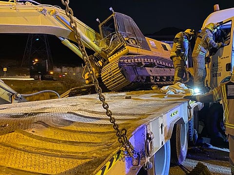 Police rushed to the site after receiving the call at 8.30pm on Wednesday