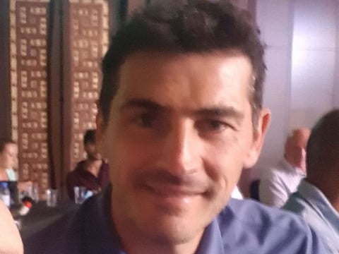 Iker Casillas at the boxing event in Dubai
